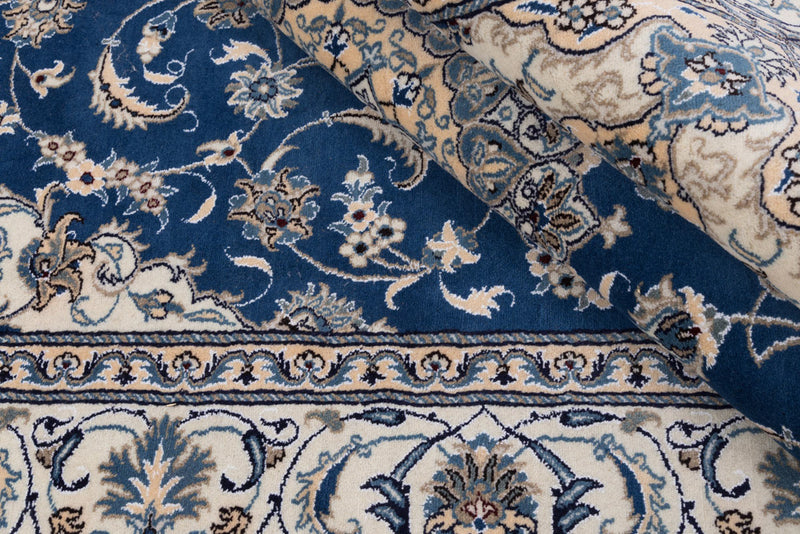 Perserteppich - Nain - 299 x 194 cm - blau