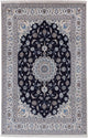 Perserteppich - Nain - 306 x 198 cm - dunkelblau