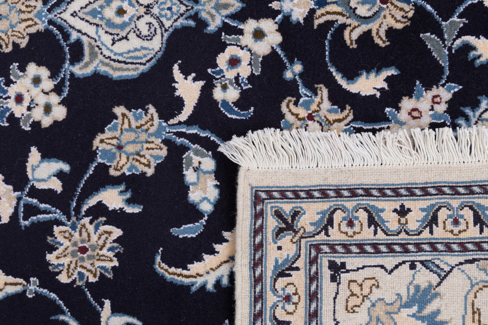 Perserteppich - Nain - 292 x 198 cm - dunkelblau