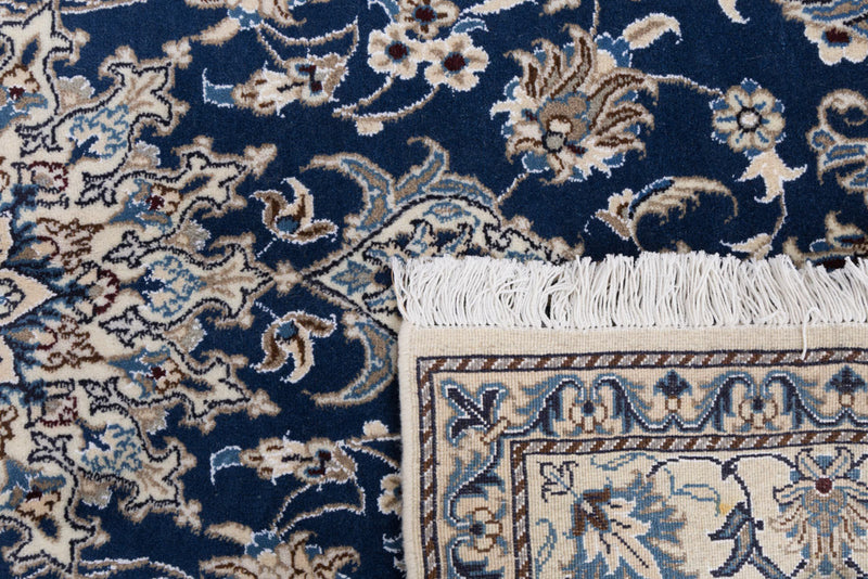 Perserteppich - Nain - 205 x 145 cm - dunkelblau