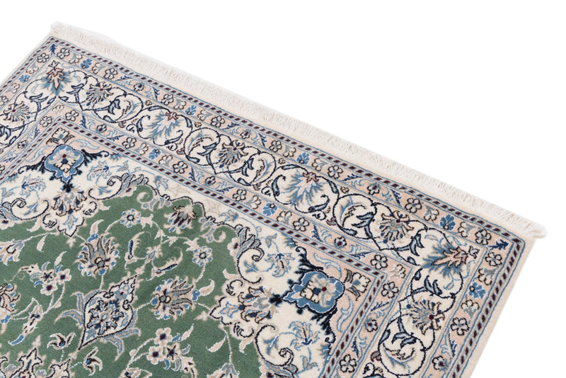 Perserteppich - Nain - 204 x 146 cm - grün