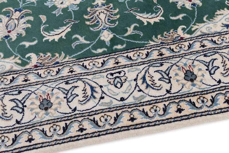 Perserteppich - Nain - 237 x 162 cm - grün