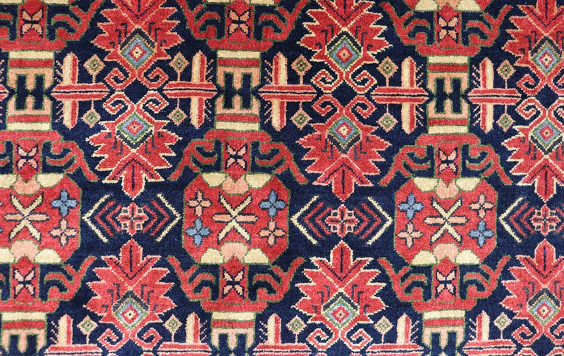 Afghansk tæppe - 182 x 121 cm - rød