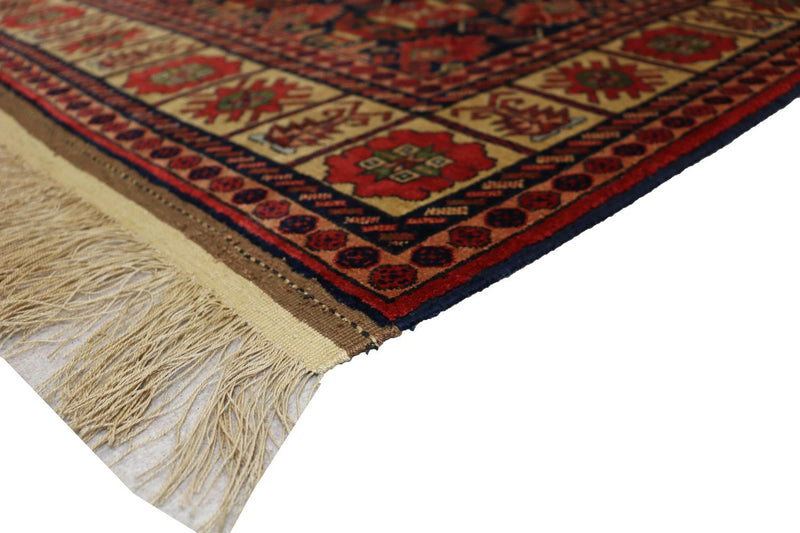 Afghansk tæppe - 182 x 121 cm - rød