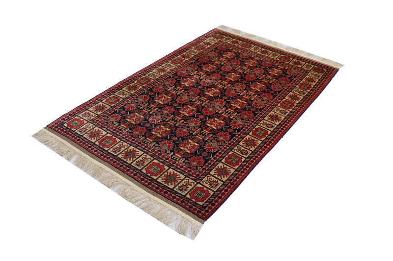 Afghansk tæppe - 182 x 121 cm - rød