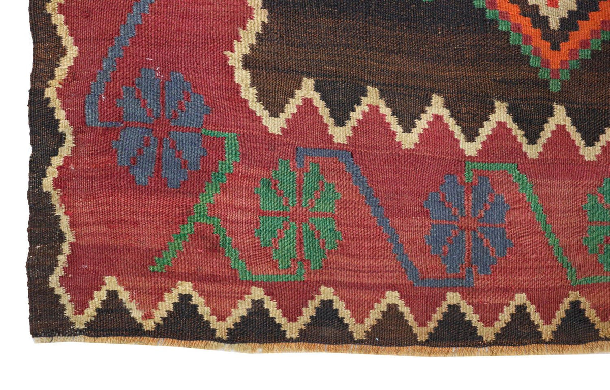 Kelim-tæppe - orientalsk - 303 x 158 cm - blå