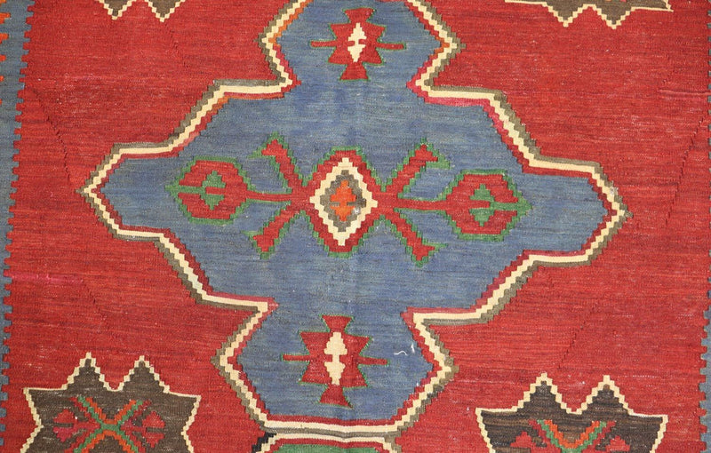 Kelim-tæppe - orientalsk - 284 x 165 cm - rød