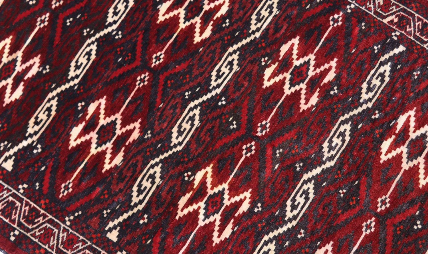Afghansk tæppe - Bukhara - 165 x 90 cm - mørkerød