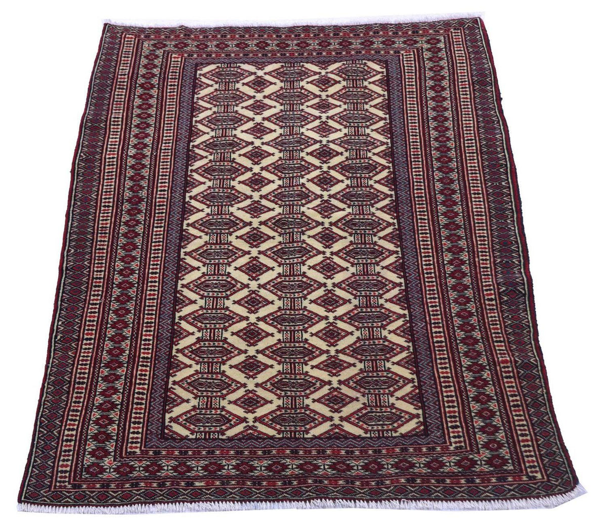 Afghansk tæppe - 164 x 121 cm - bordeaux rød