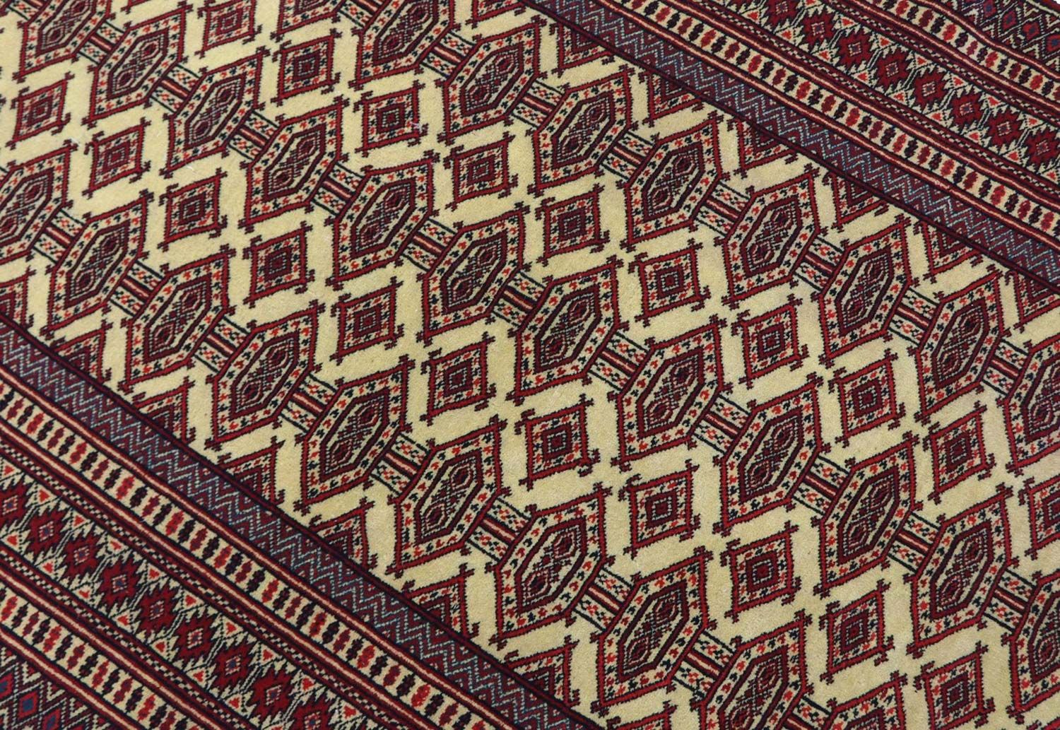 Afghansk tæppe - 164 x 121 cm - bordeaux rød