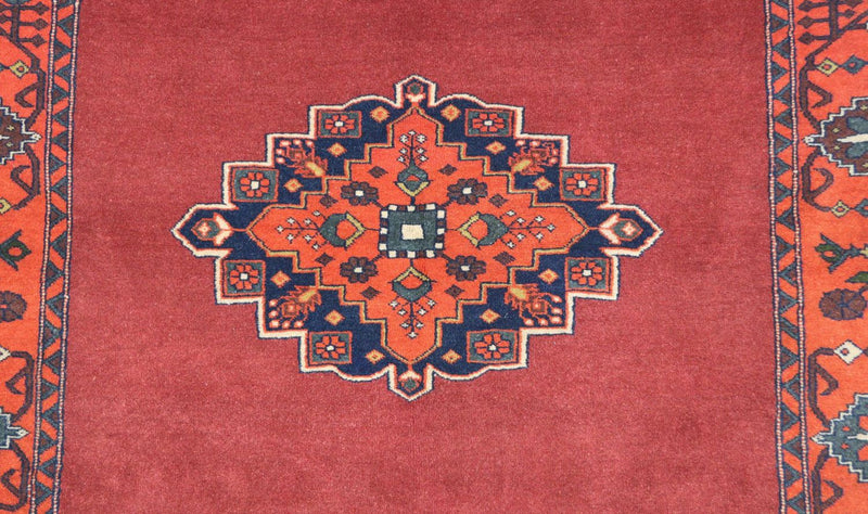 Afghansk tæppe - 180 x 126 cm - rød