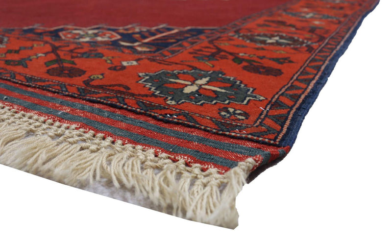 Afghansk tæppe - 180 x 126 cm - rød