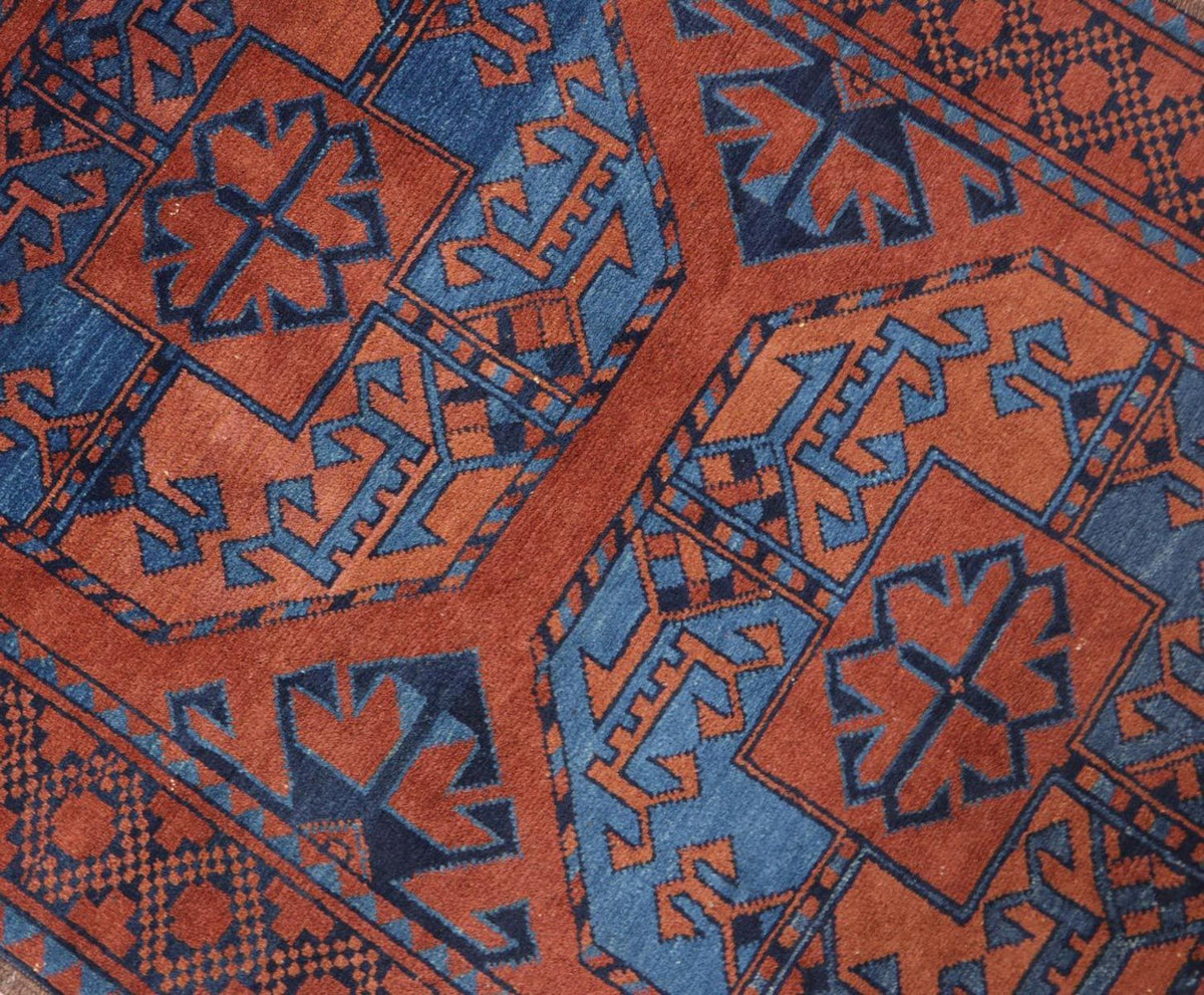 Afghansk tæppe - 124 x 90 cm - rød