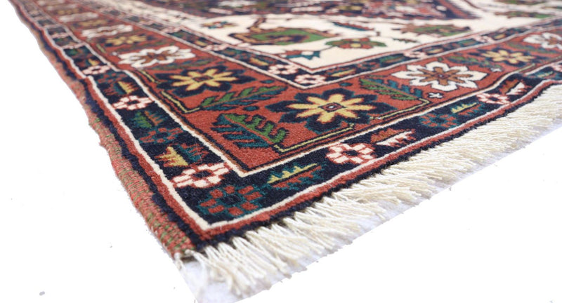 Afghansk tæppe - 182 x 129 cm - mørkeblå