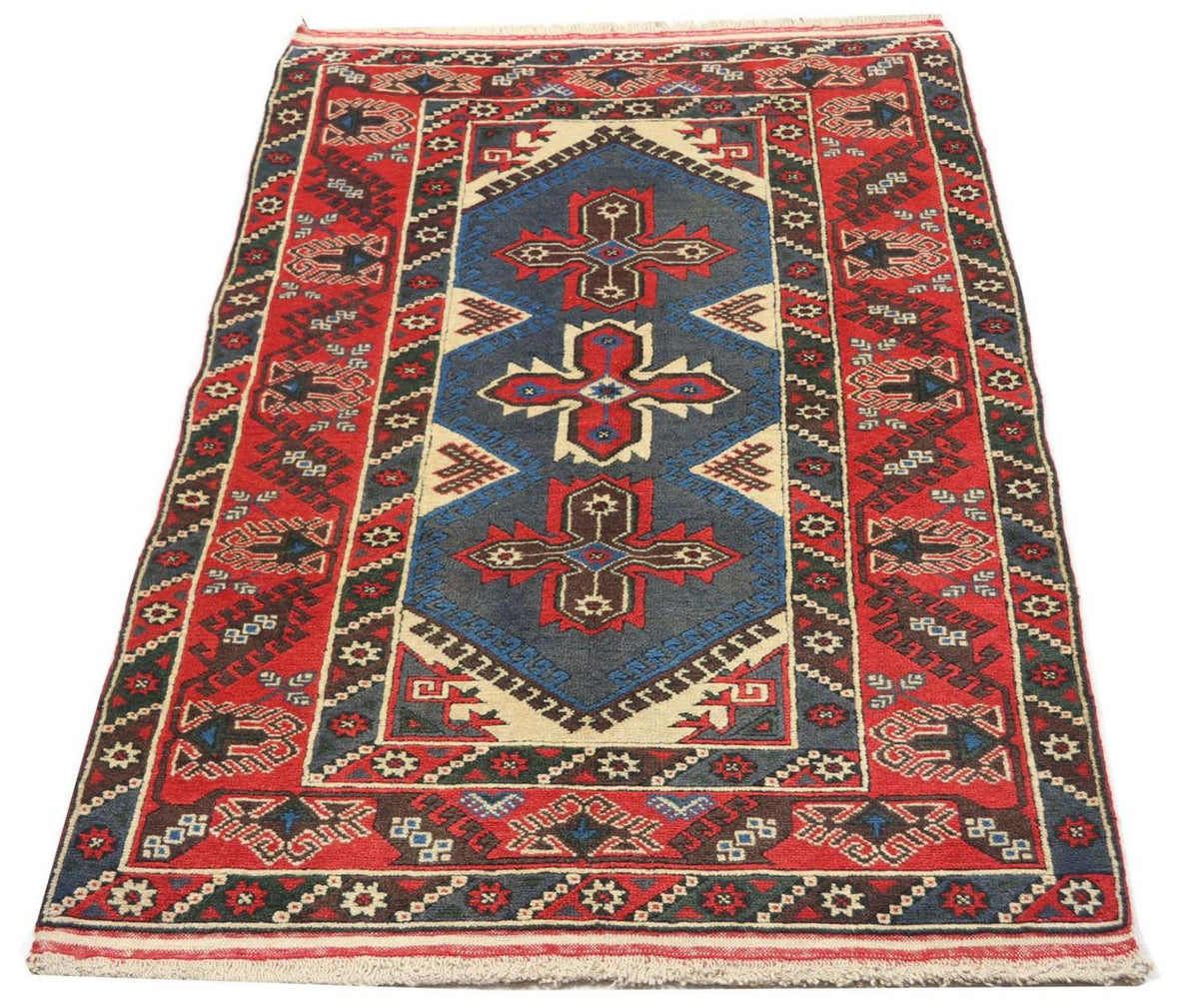 Orientalsk tæppe - 184 x 119 cm - rød