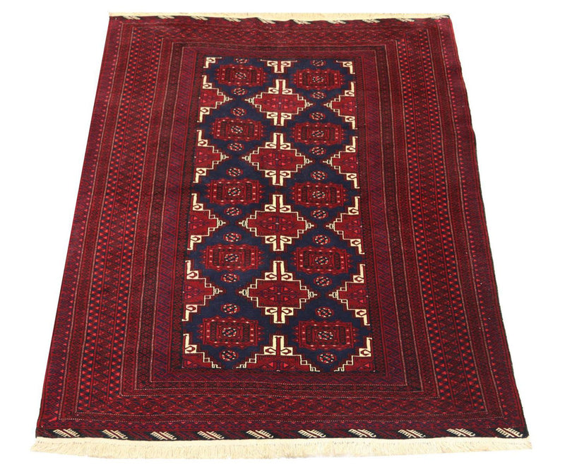 Baluch-tæppe - 205 x 127 cm - mørkerød
