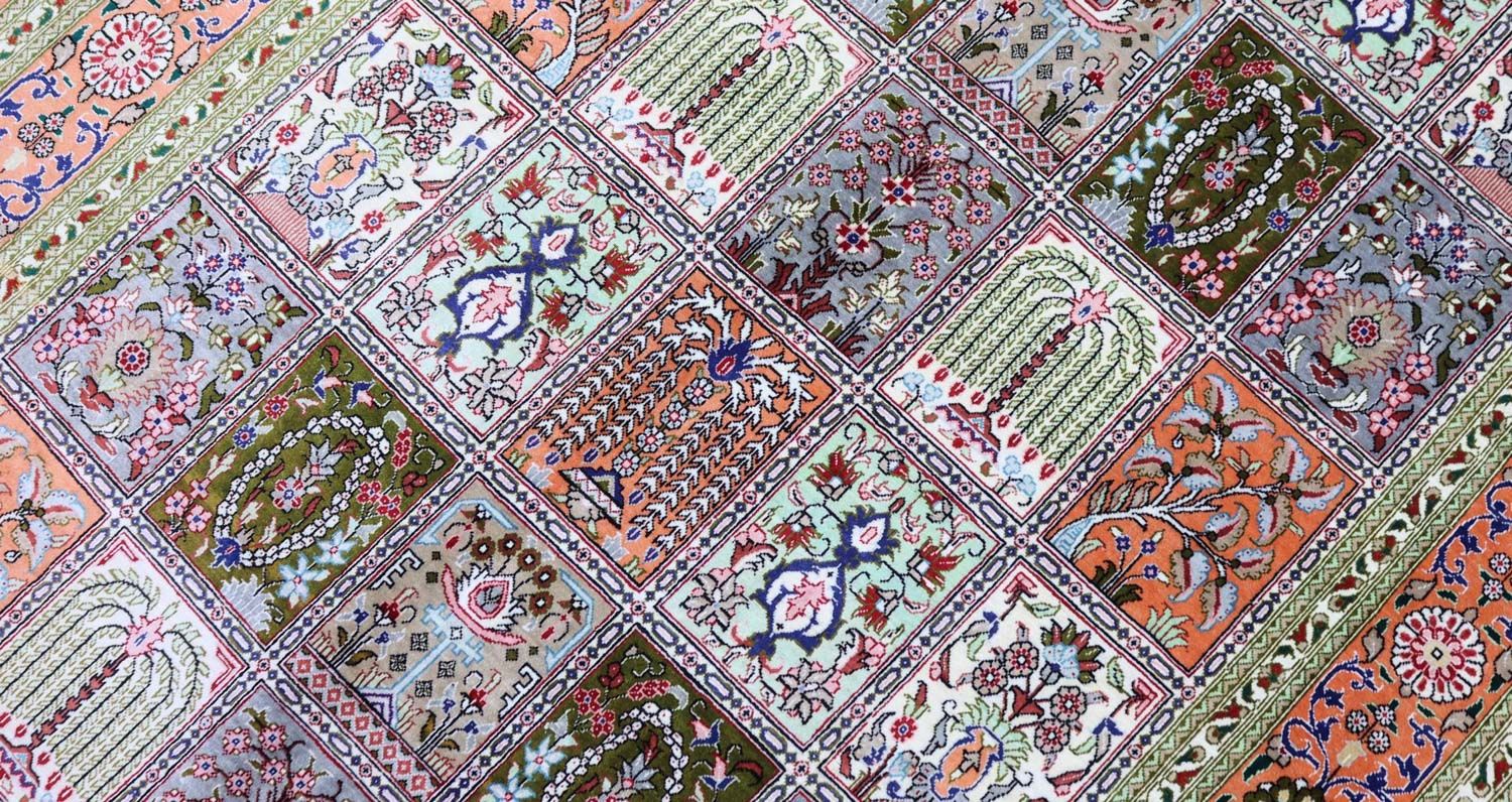 Silketæppe - Ghom Silk - Premium - 157 x 100 cm - rust