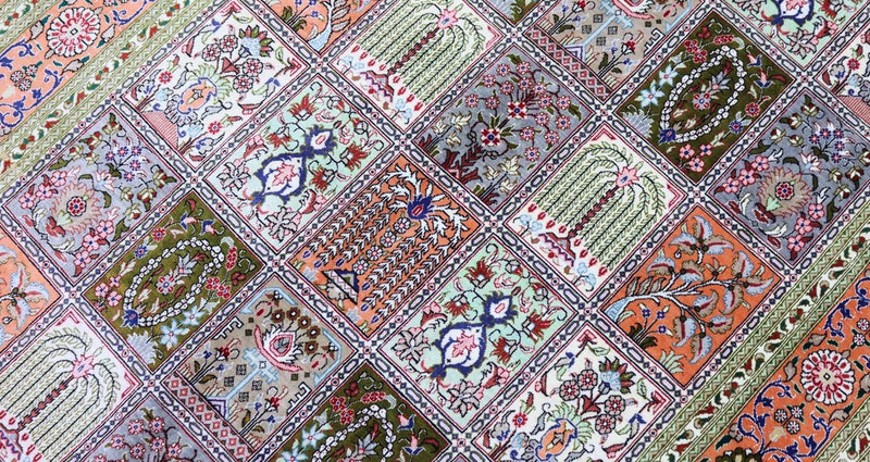Silketæppe - Ghom Silk - Premium - 157 x 100 cm - rust