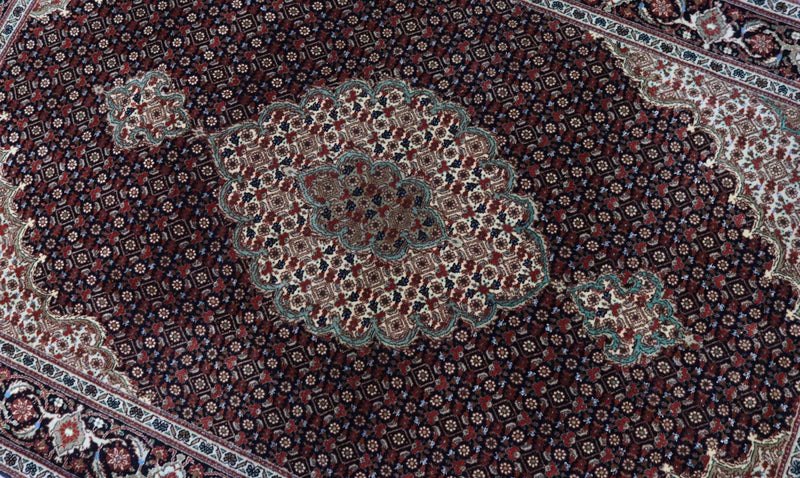 Persisk tæppe - Tabriz - Royal - 154 x 104 cm - sort