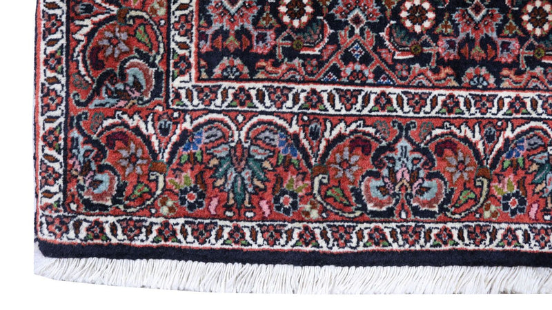 Persisk tæppe - Bijar - 178 x 109 cm - mørkerød