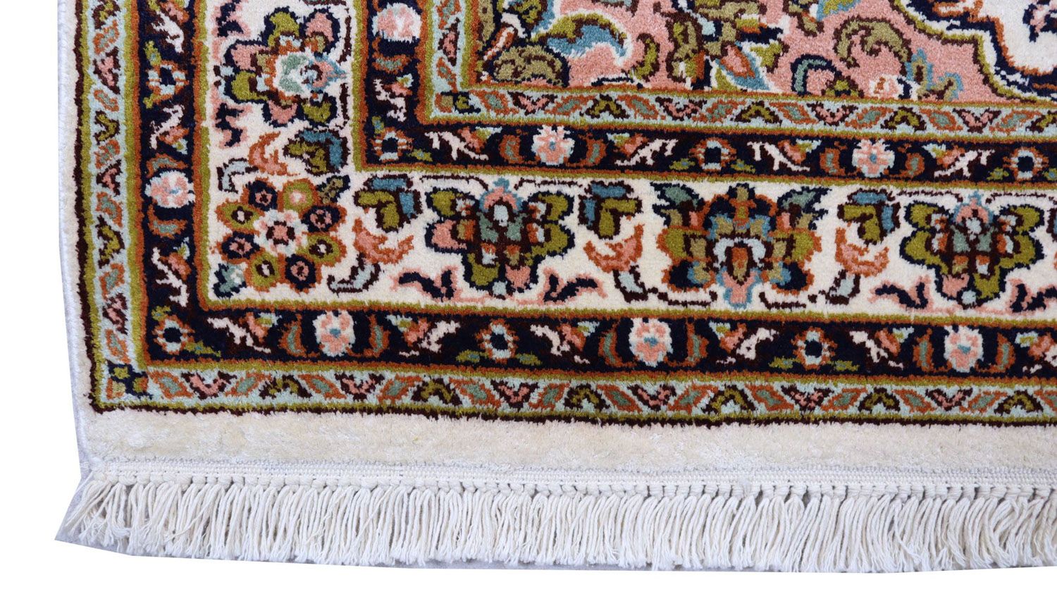 Silketæppe - Kashmir Silk - 154 x 93 cm - beige