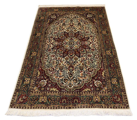 Silketæppe - Kashmir Silk - 170 x 109 cm - rød