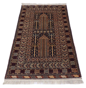 Baluch-tæppe - 155 x 95 cm - sort