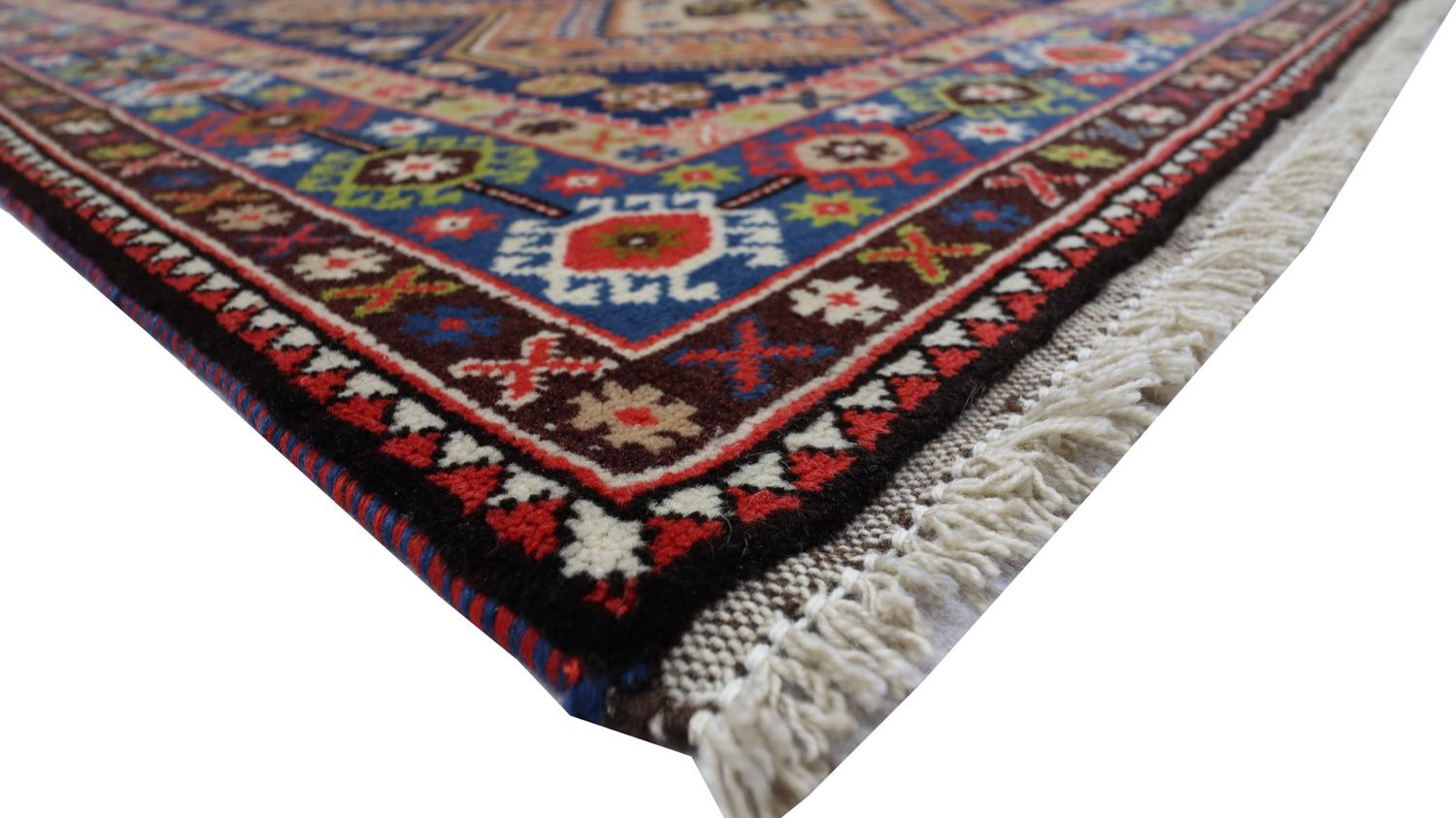 Persisk tæppe - Nomadisk - 162 x 108 cm - mørkeblå