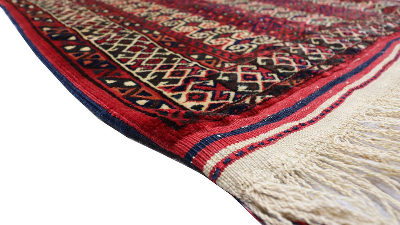 Baluch-tæppe - 116 x 95 cm - mørkerød