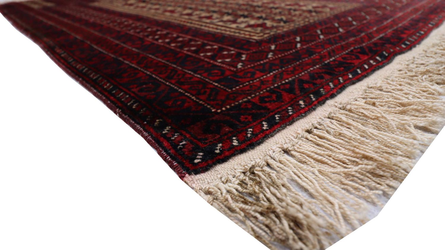 Baluch-tæppe - 156 x 88 cm - mørkerød