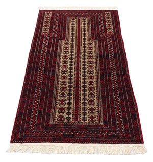 Baluch-tæppe - 120 x 80 cm - mørkerød