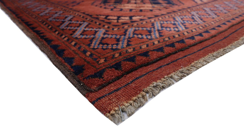 Afghansk tæppe - 120 x 92 cm - rød