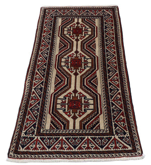 Baluch-tæppe - 151 x 80 cm - beige