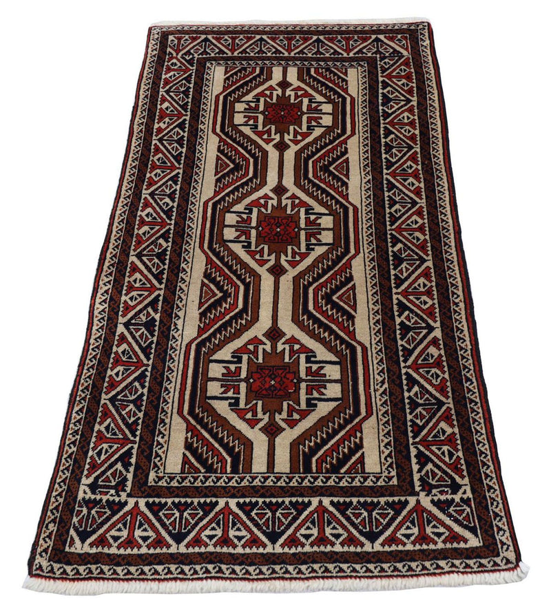 Baluch-tæppe - 151 x 80 cm - beige