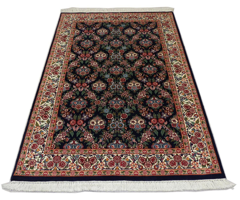 Orientalsk tæppe - 215 x 123 cm - sort
