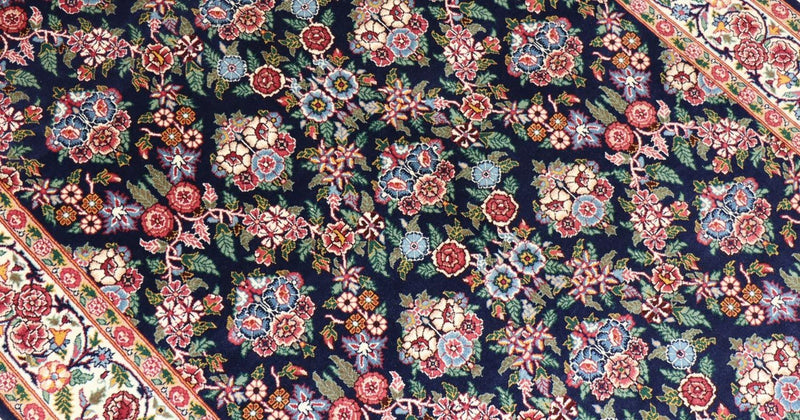Orientalsk tæppe - 215 x 123 cm - sort