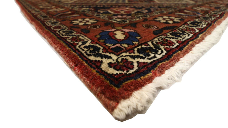 Persisk tæppe - Nomadisk - 204 x 142 cm - mørkerød