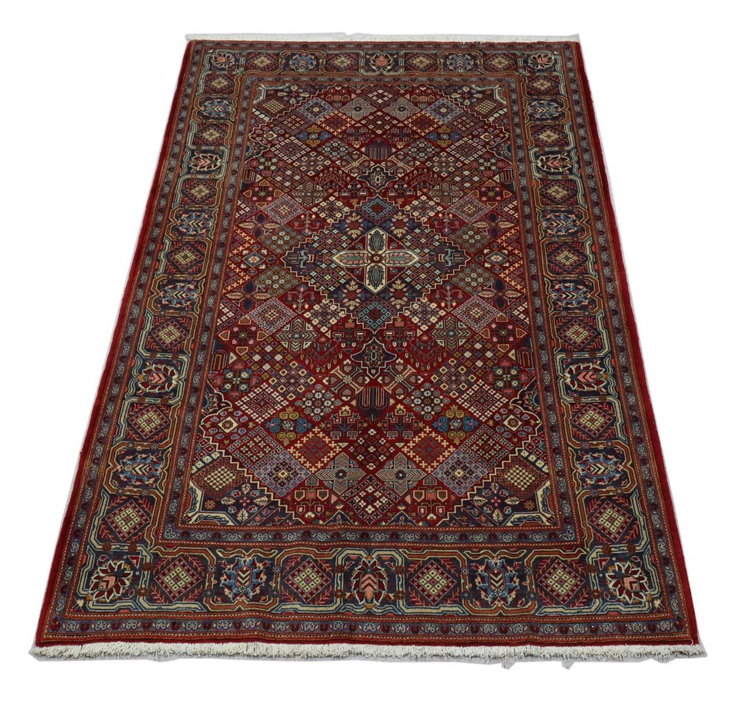 Persisk tæppe - Keshan - 220 x 140 cm - mørkerød