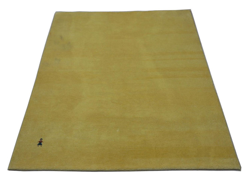 Gabbeh Tæppe - Loribaft Persisk - 155 x 128 cm - olivengrøn