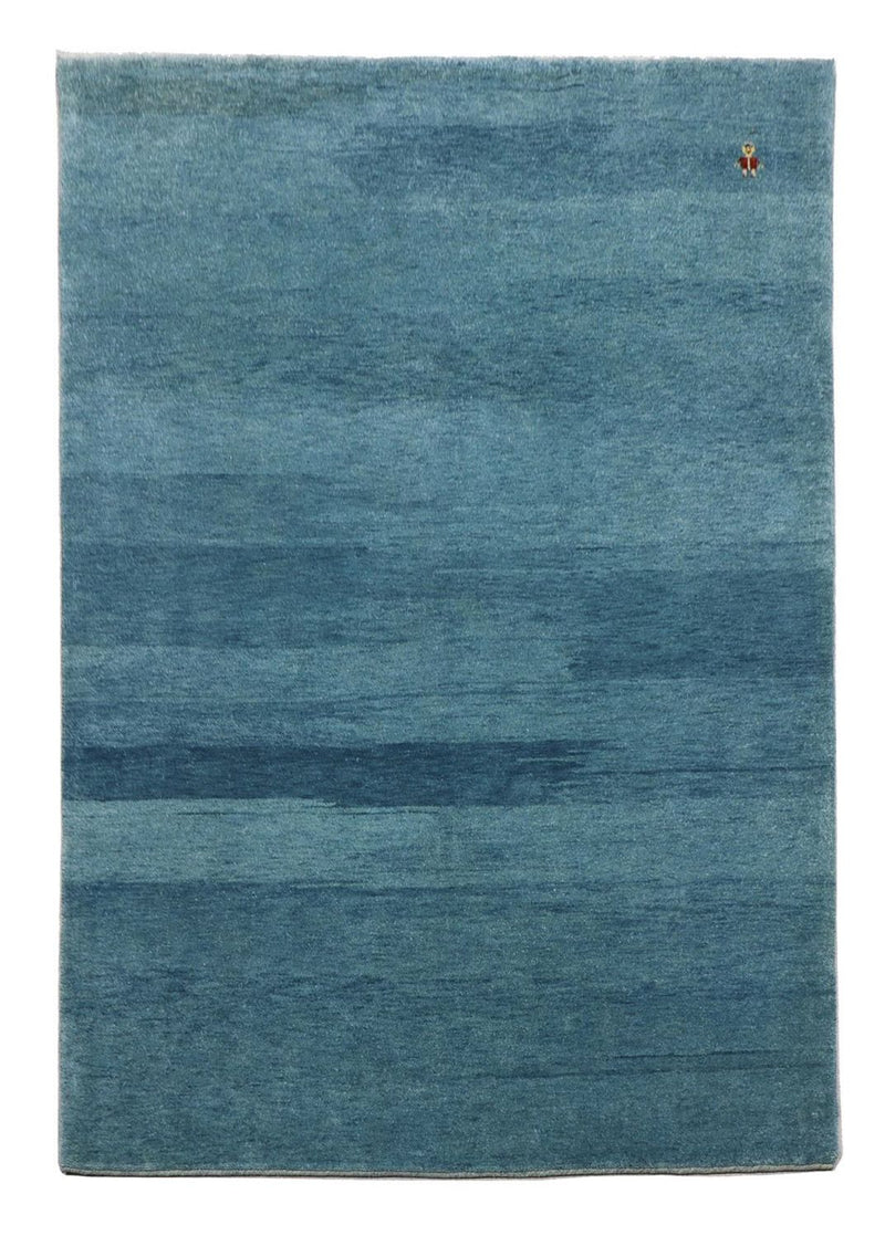 Gabbeh Tæppe - Loribaft Persisk - 180 x 126 cm - havblå