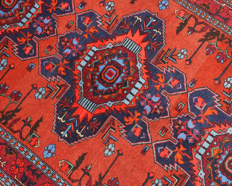 Orientalsk tæppe - 207 x 121 cm - mørkerød