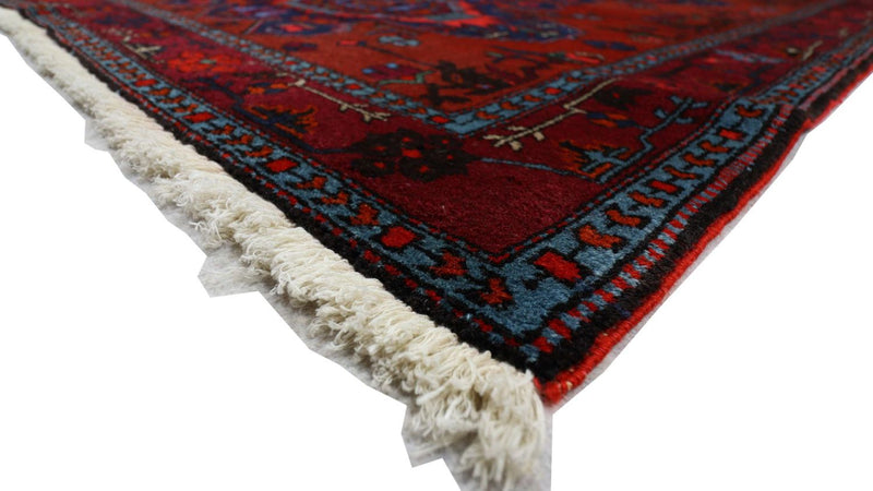 Orientalsk tæppe - 207 x 121 cm - mørkerød
