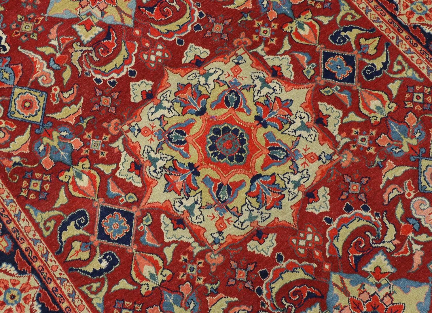 Orientalsk tæppe - 205 x 139 cm - mørkerød