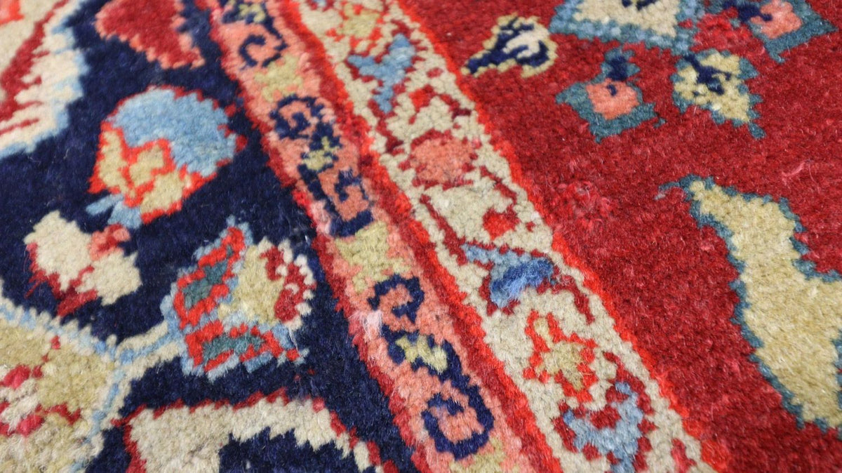 Orientalsk tæppe - 205 x 139 cm - mørkerød