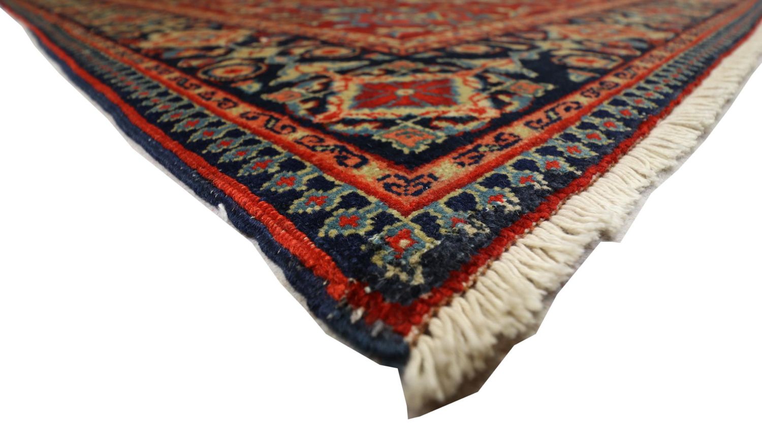 Orientalsk tæppe - 205 x 139 cm - mørkerød