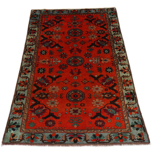Orientalsk tæppe - 210 x 133 cm - mørkerød