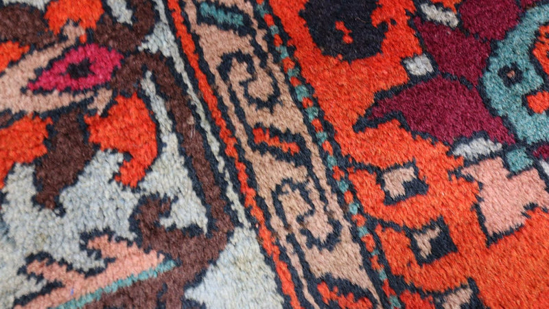 Orientalsk tæppe - 210 x 133 cm - mørkerød