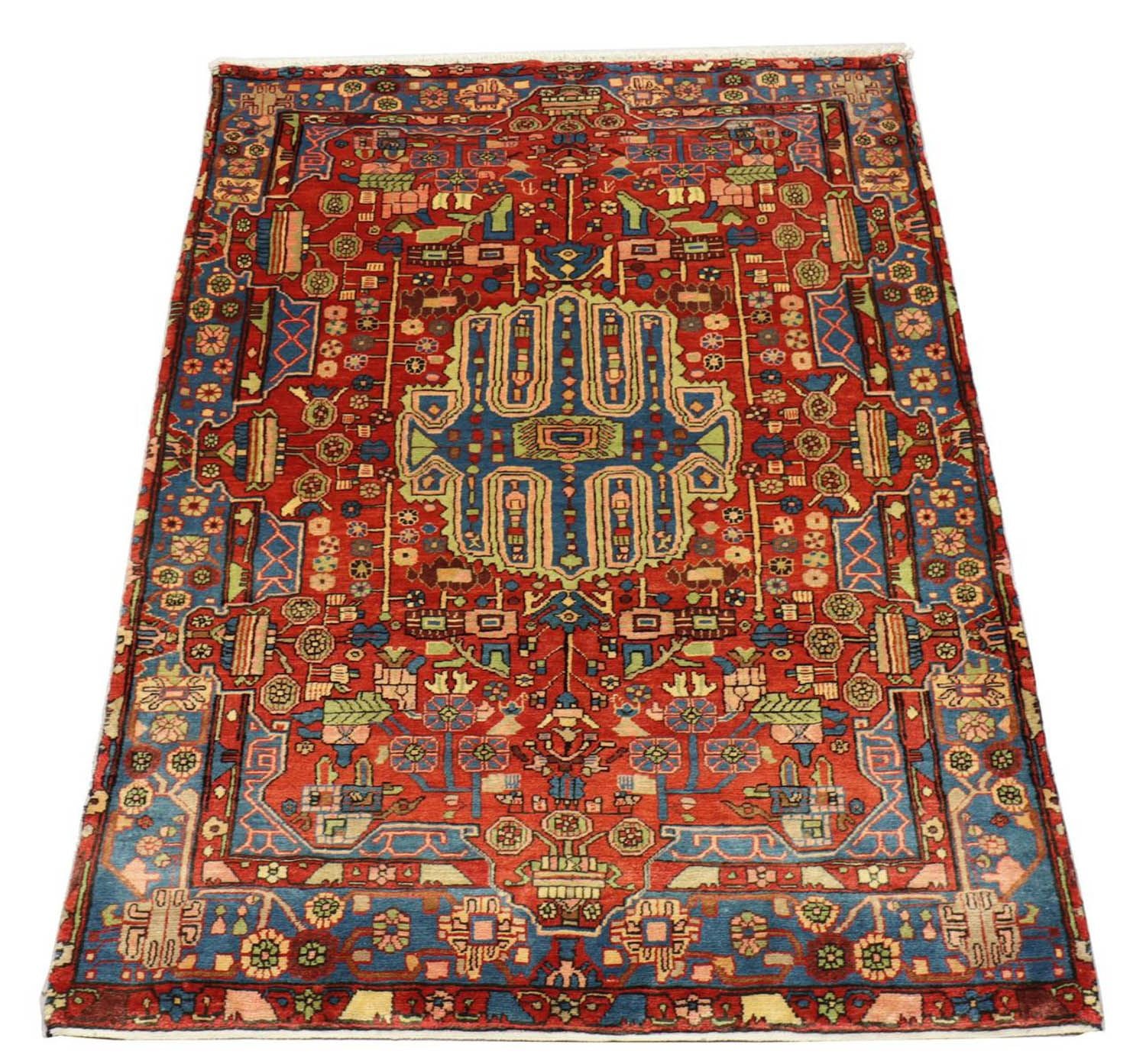 Persisk tæppe - Nomadisk - 215 x 154 cm - rød