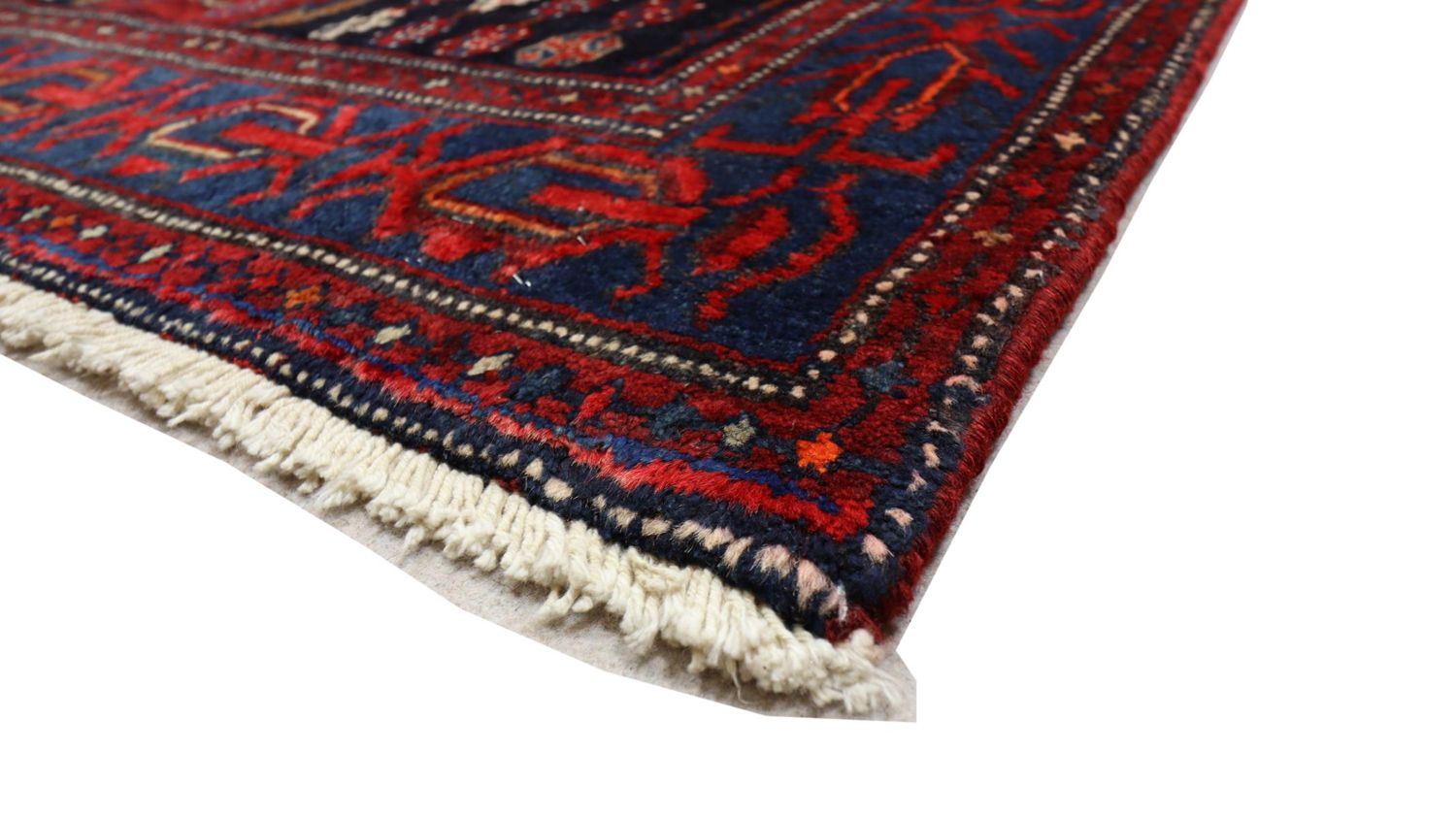 Gabbeh Tæppe - Loribaft Persisk - 243 x 133 cm - rød