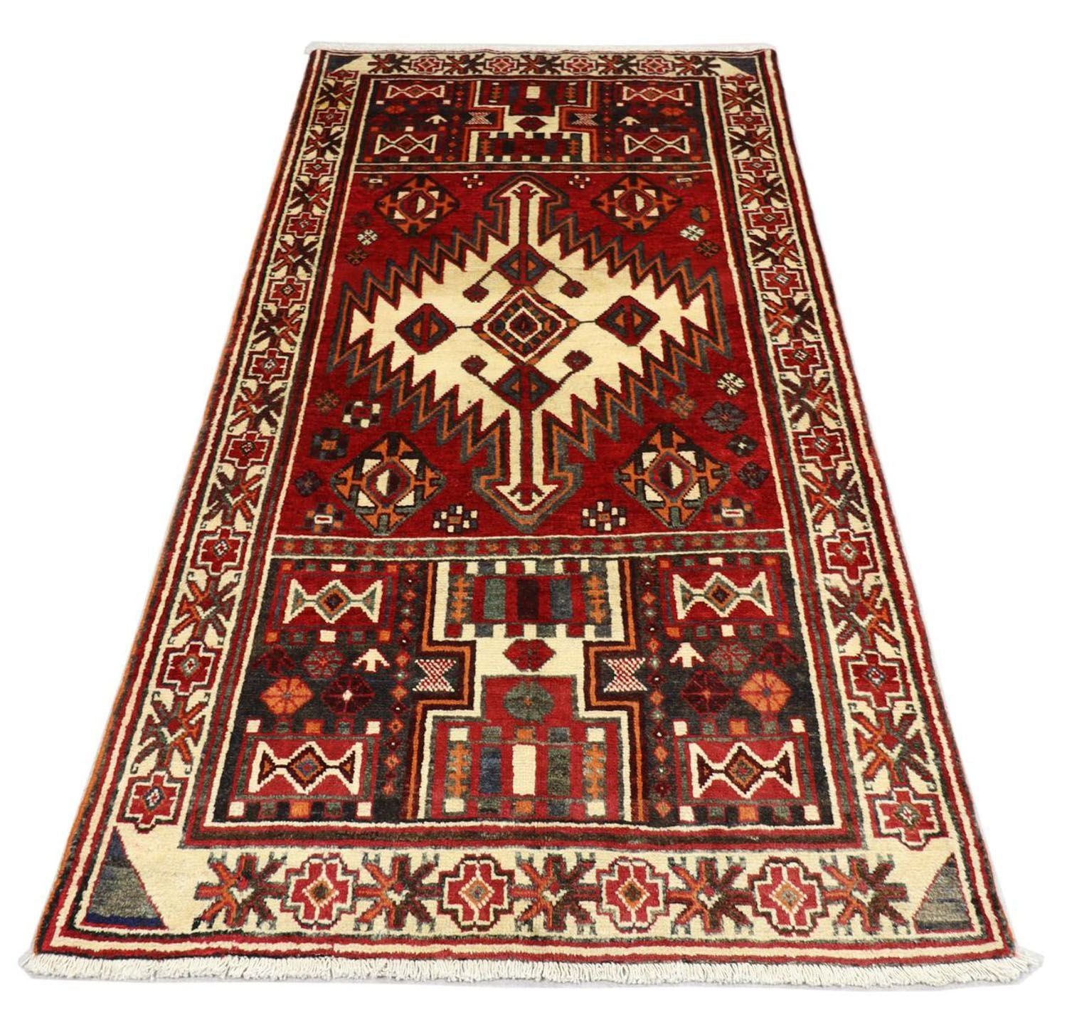 Løber Persisk tæppe - Nomadisk - 245 x 135 cm - rød